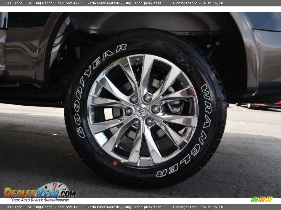 2015 Ford F150 King Ranch SuperCrew 4x4 Tuxedo Black Metallic / King Ranch Java/Mesa Photo #6