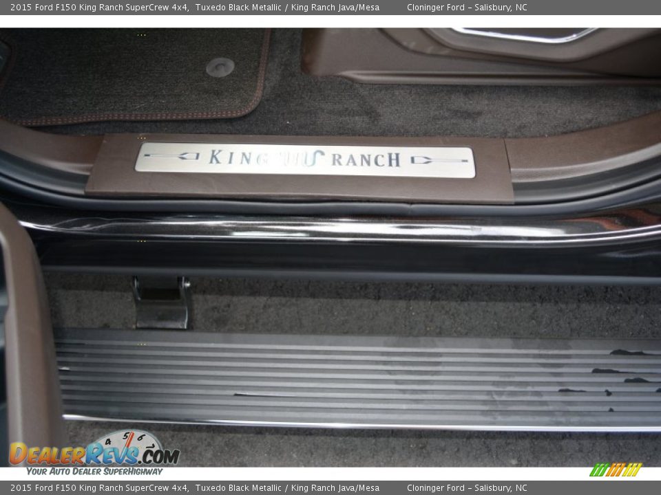 2015 Ford F150 King Ranch SuperCrew 4x4 Tuxedo Black Metallic / King Ranch Java/Mesa Photo #8