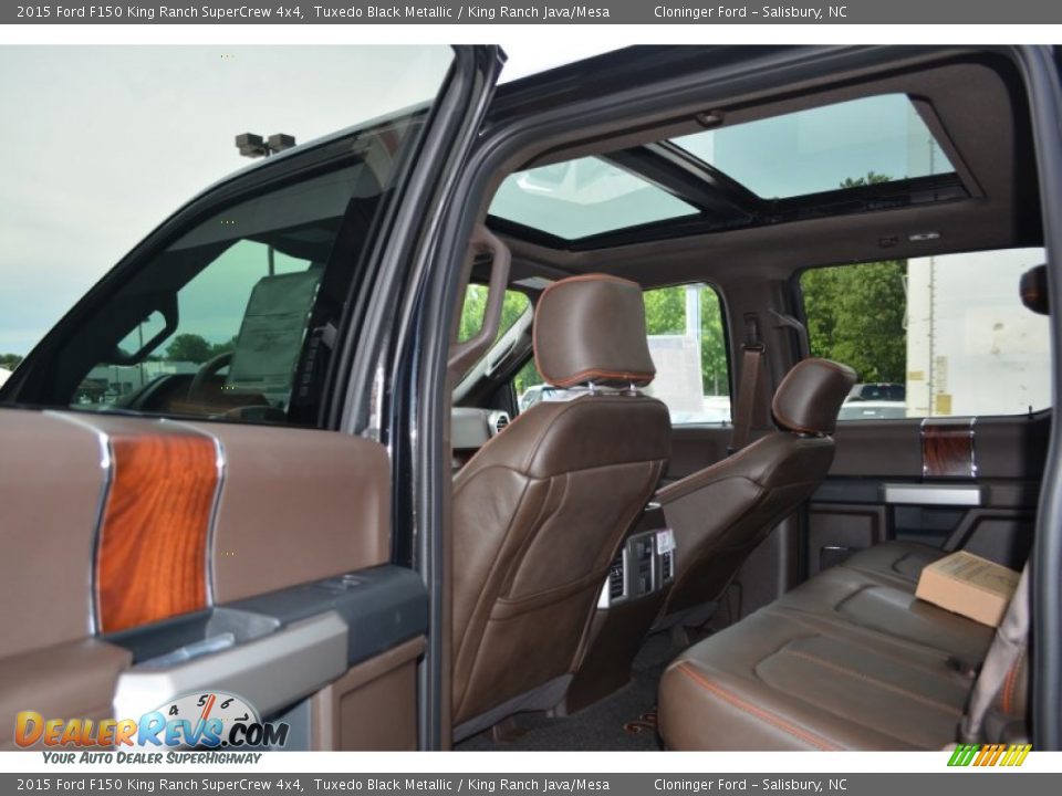 2015 Ford F150 King Ranch SuperCrew 4x4 Tuxedo Black Metallic / King Ranch Java/Mesa Photo #14