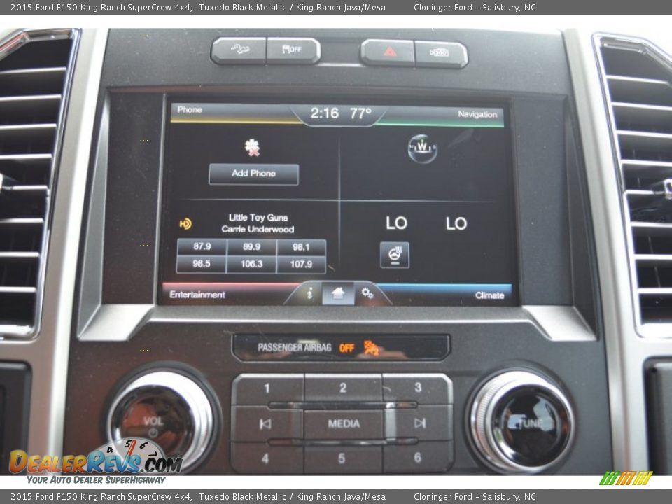 2015 Ford F150 King Ranch SuperCrew 4x4 Tuxedo Black Metallic / King Ranch Java/Mesa Photo #15