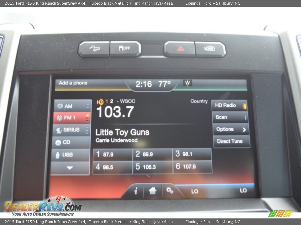 2015 Ford F150 King Ranch SuperCrew 4x4 Tuxedo Black Metallic / King Ranch Java/Mesa Photo #16