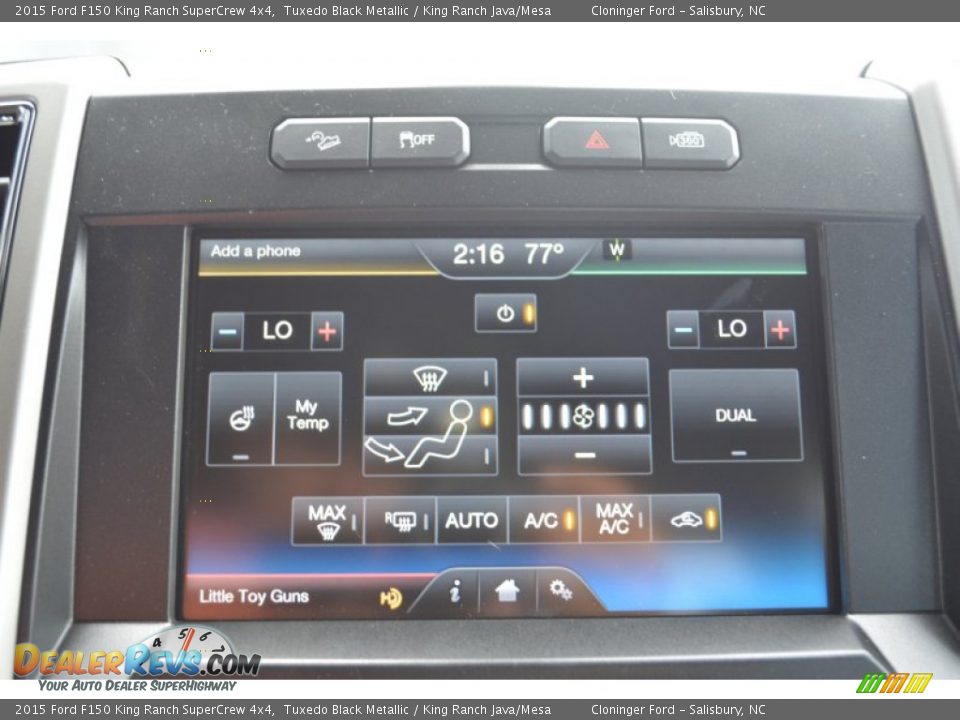 2015 Ford F150 King Ranch SuperCrew 4x4 Tuxedo Black Metallic / King Ranch Java/Mesa Photo #17