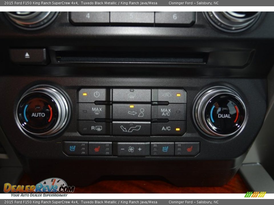 2015 Ford F150 King Ranch SuperCrew 4x4 Tuxedo Black Metallic / King Ranch Java/Mesa Photo #21