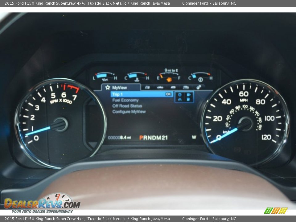 2015 Ford F150 King Ranch SuperCrew 4x4 Tuxedo Black Metallic / King Ranch Java/Mesa Photo #31