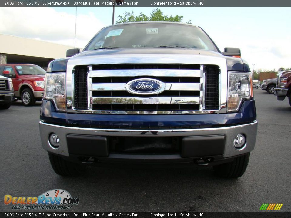 2009 Ford F150 XLT SuperCrew 4x4 Dark Blue Pearl Metallic / Camel/Tan Photo #7