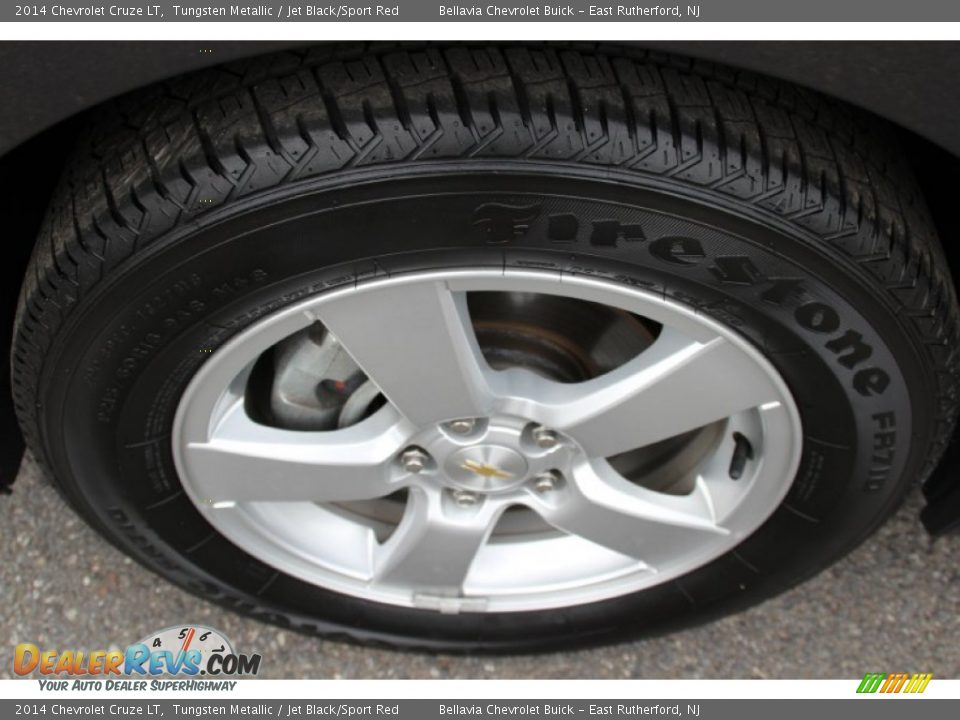 2014 Chevrolet Cruze LT Tungsten Metallic / Jet Black/Sport Red Photo #17