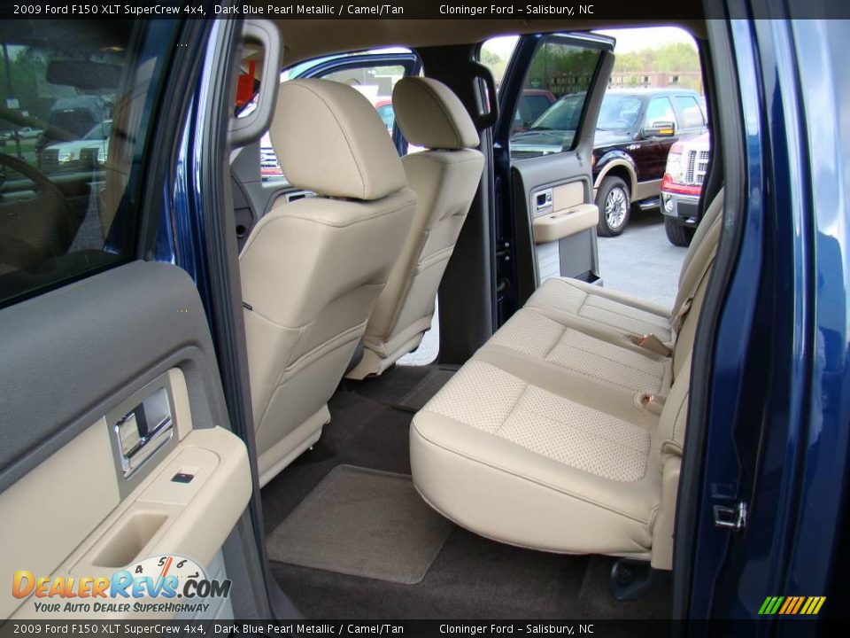 2009 Ford F150 XLT SuperCrew 4x4 Dark Blue Pearl Metallic / Camel/Tan Photo #9