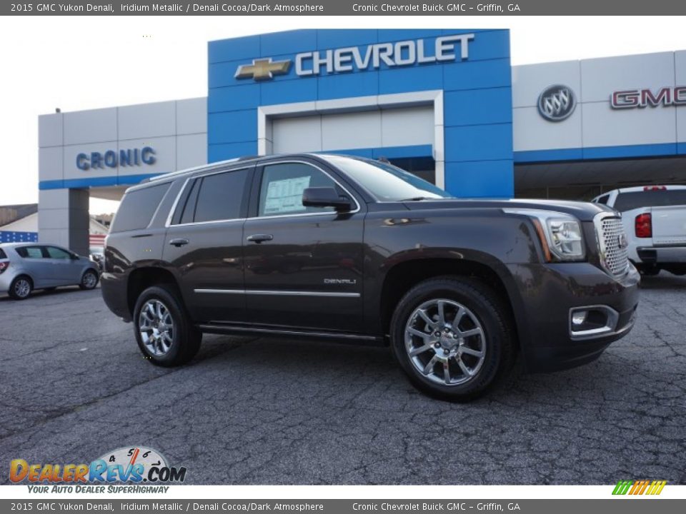 2015 GMC Yukon Denali Iridium Metallic / Denali Cocoa/Dark Atmosphere Photo #1