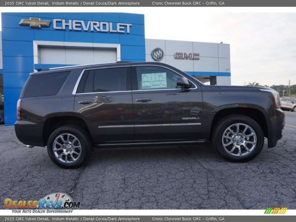 2015 GMC Yukon Denali Iridium Metallic / Denali Cocoa/Dark Atmosphere Photo #8