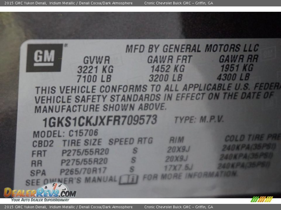 2015 GMC Yukon Denali Iridium Metallic / Denali Cocoa/Dark Atmosphere Photo #18