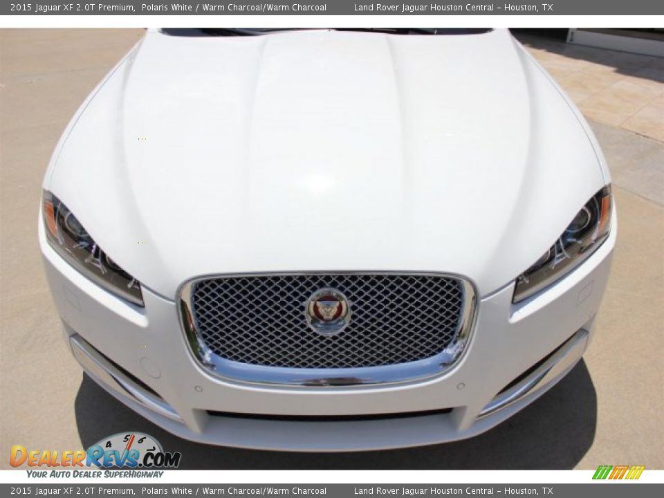 2015 Jaguar XF 2.0T Premium Polaris White / Warm Charcoal/Warm Charcoal Photo #3