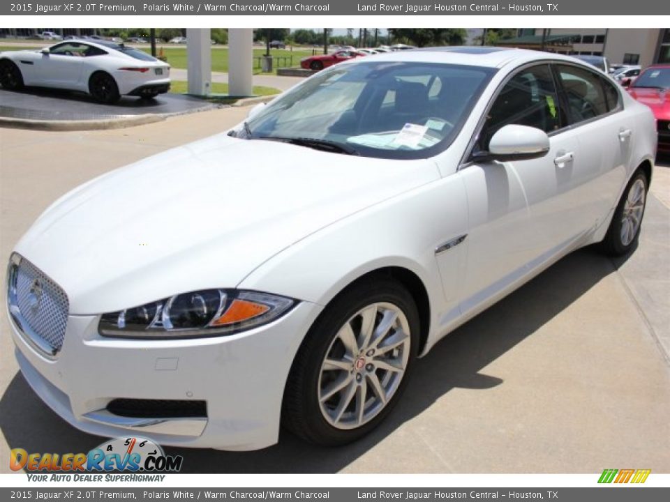 2015 Jaguar XF 2.0T Premium Polaris White / Warm Charcoal/Warm Charcoal Photo #4