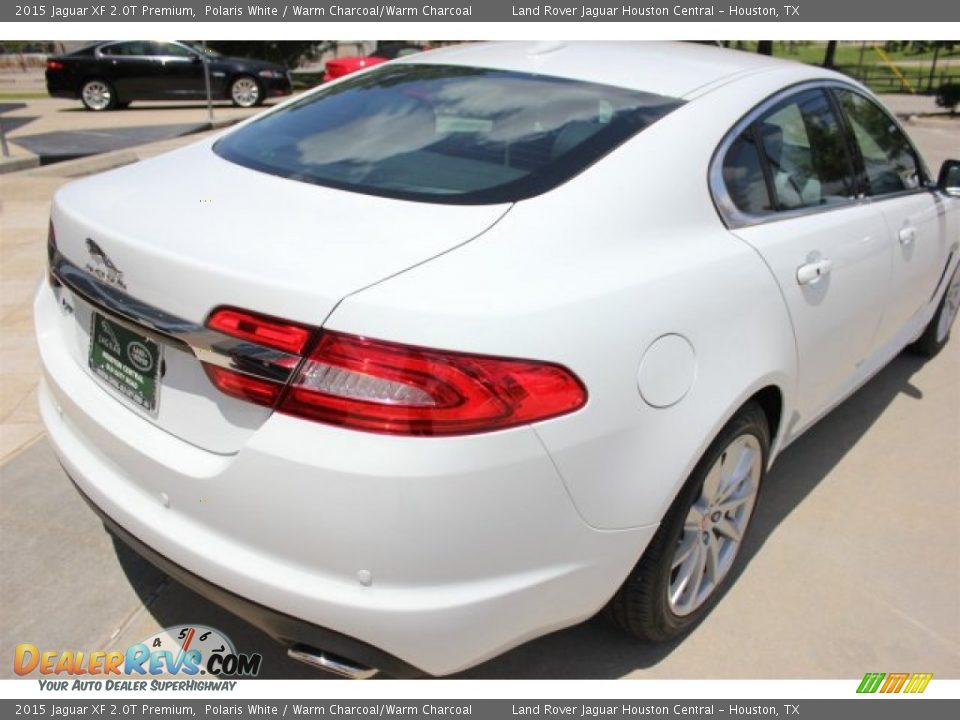 2015 Jaguar XF 2.0T Premium Polaris White / Warm Charcoal/Warm Charcoal Photo #9