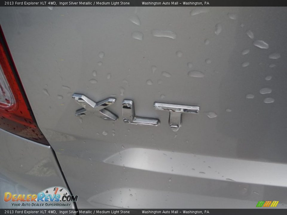 2013 Ford Explorer XLT 4WD Ingot Silver Metallic / Medium Light Stone Photo #12