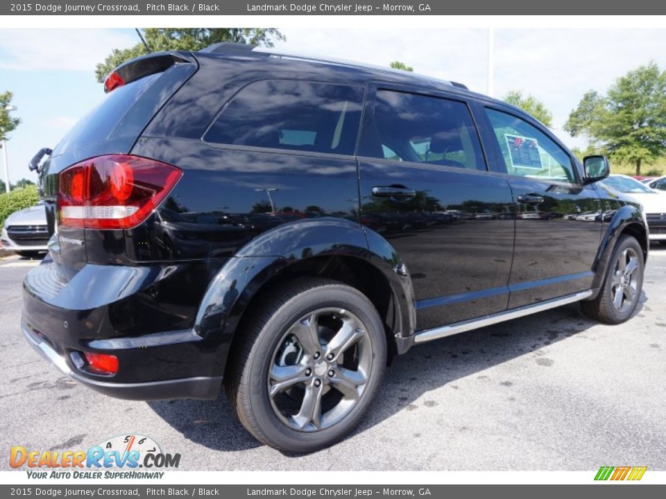 2015 Dodge Journey Crossroad Pitch Black / Black Photo #3