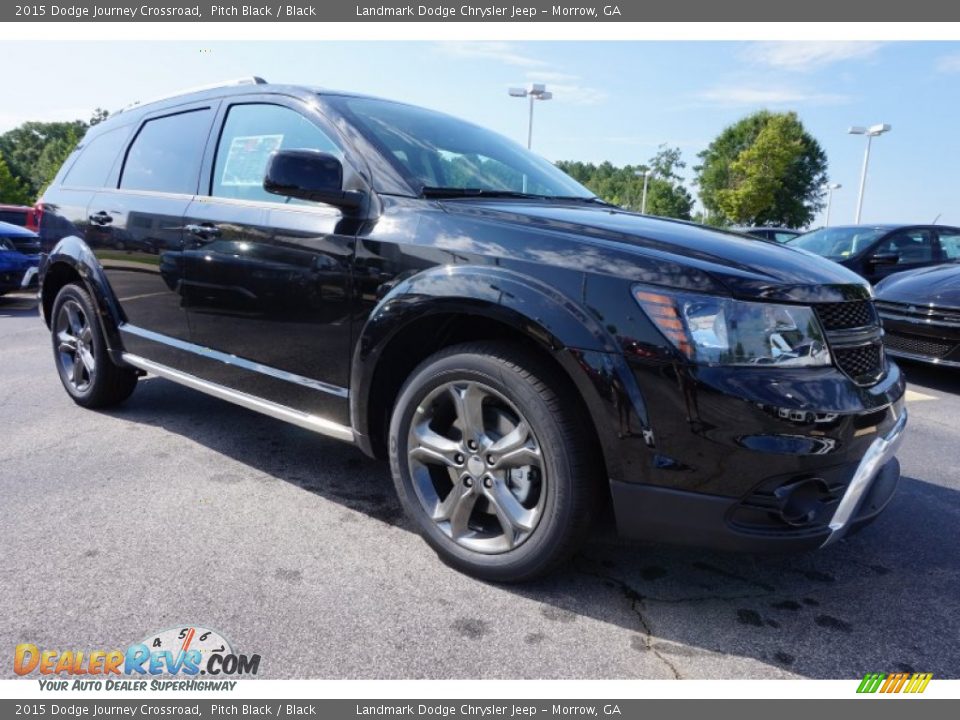 2015 Dodge Journey Crossroad Pitch Black / Black Photo #4