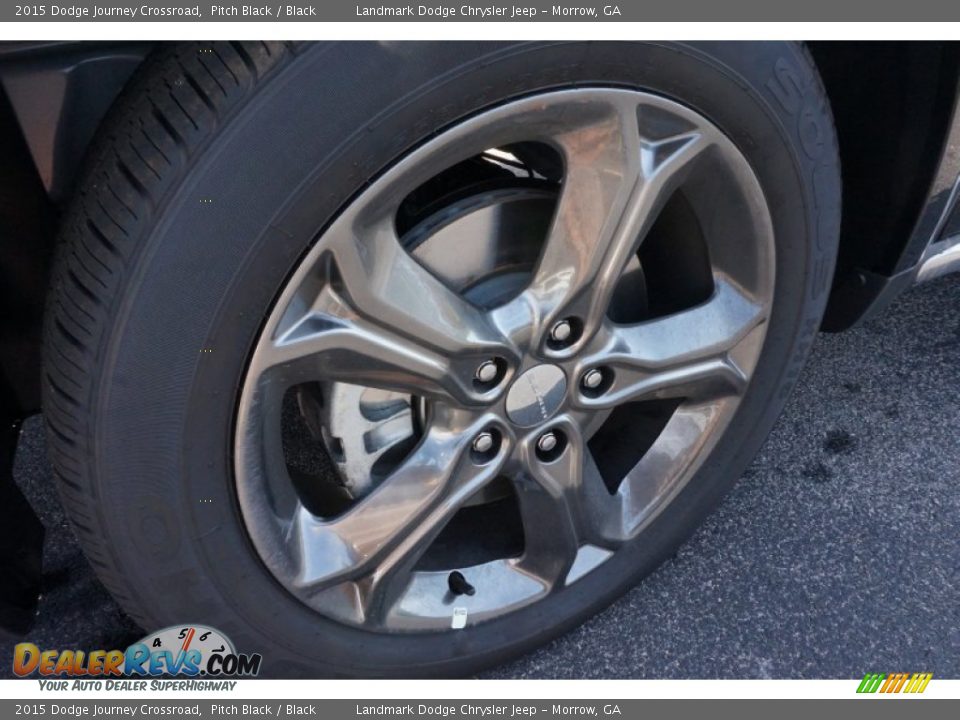 2015 Dodge Journey Crossroad Pitch Black / Black Photo #5
