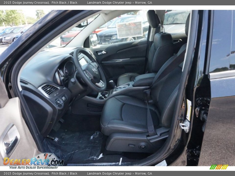 2015 Dodge Journey Crossroad Pitch Black / Black Photo #6