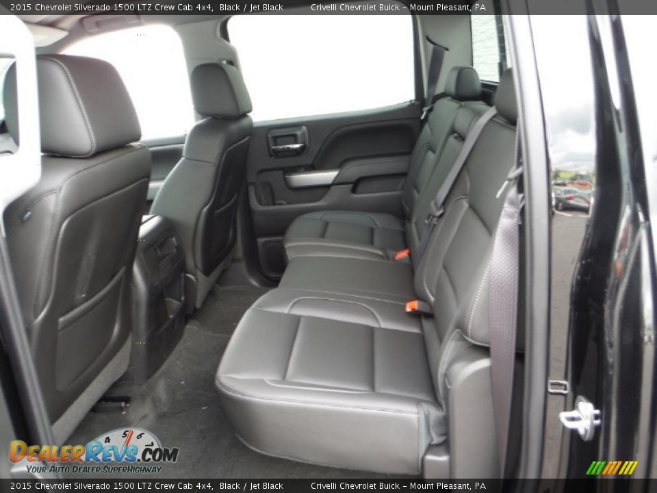 Rear Seat of 2015 Chevrolet Silverado 1500 LTZ Crew Cab 4x4 Photo #22