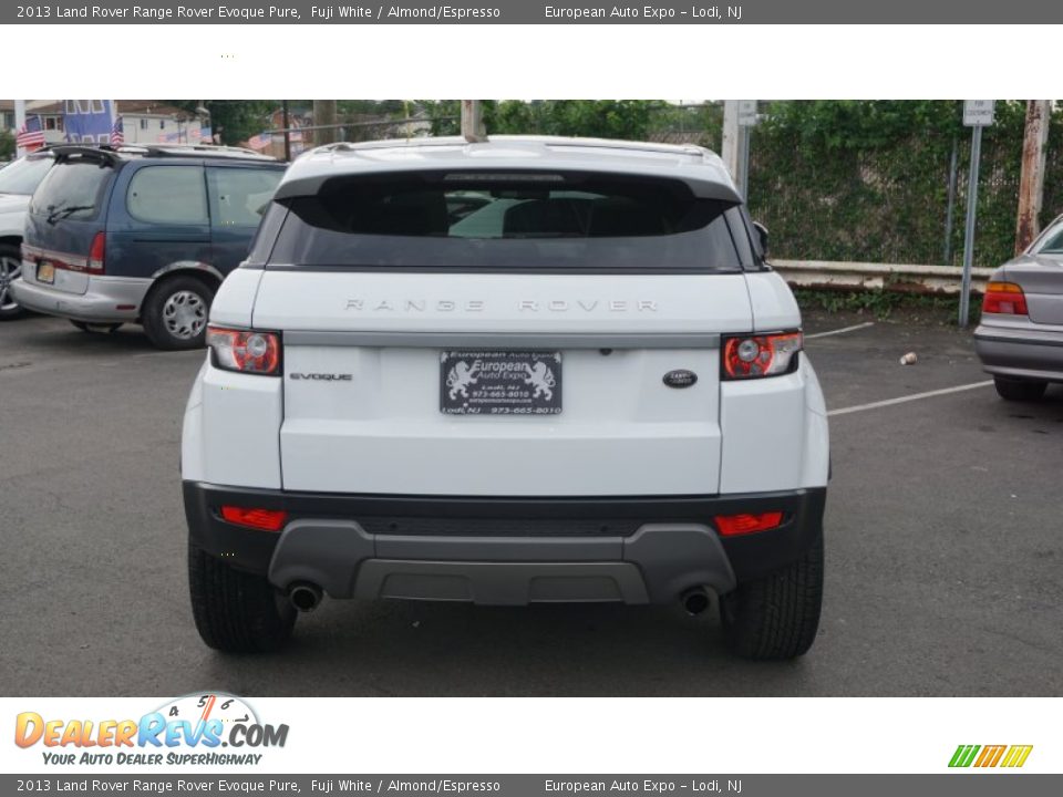 2013 Land Rover Range Rover Evoque Pure Fuji White / Almond/Espresso Photo #15