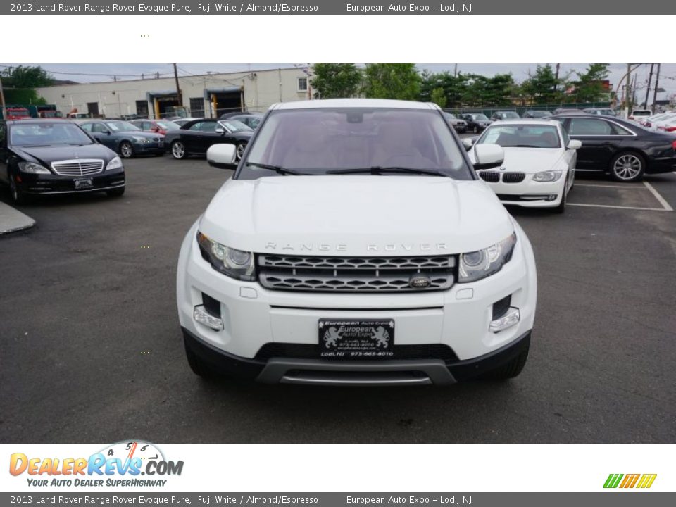 2013 Land Rover Range Rover Evoque Pure Fuji White / Almond/Espresso Photo #16