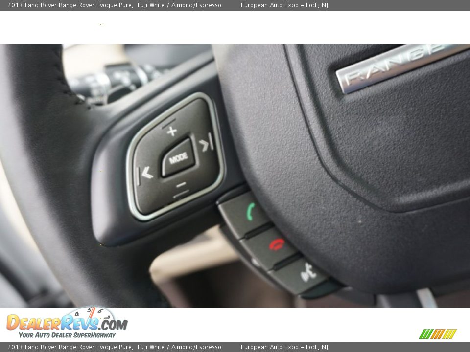 2013 Land Rover Range Rover Evoque Pure Fuji White / Almond/Espresso Photo #24