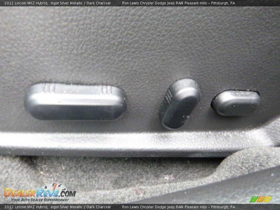 2012 Lincoln MKZ Hybrid Ingot Silver Metallic / Dark Charcoal Photo #13