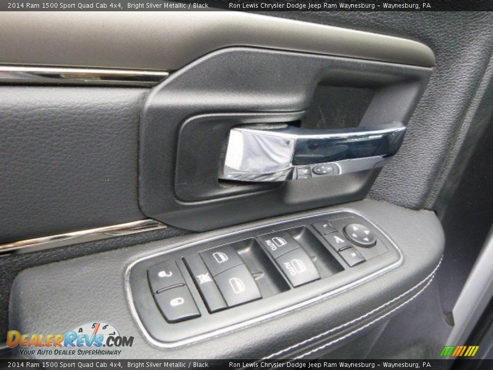 2014 Ram 1500 Sport Quad Cab 4x4 Bright Silver Metallic / Black Photo #13