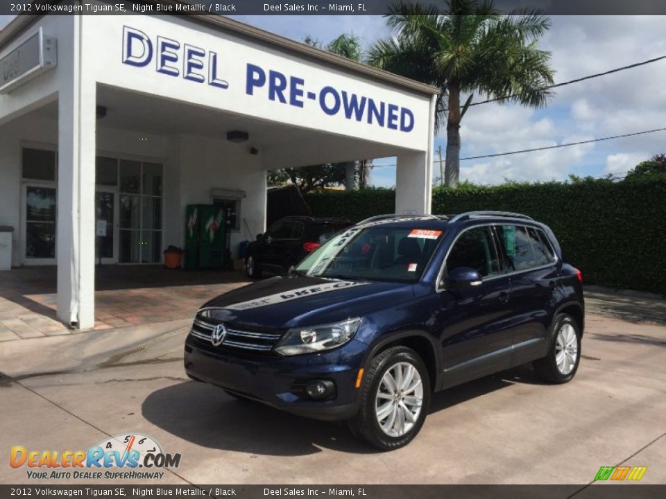 2012 Volkswagen Tiguan SE Night Blue Metallic / Black Photo #1