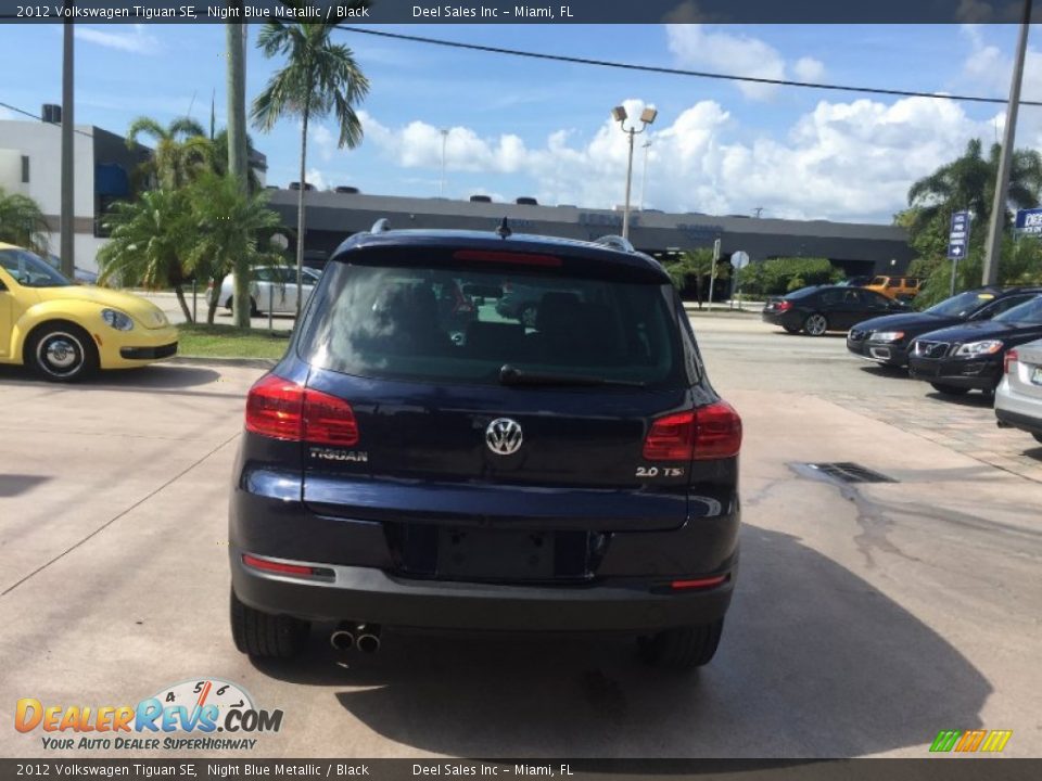 2012 Volkswagen Tiguan SE Night Blue Metallic / Black Photo #4