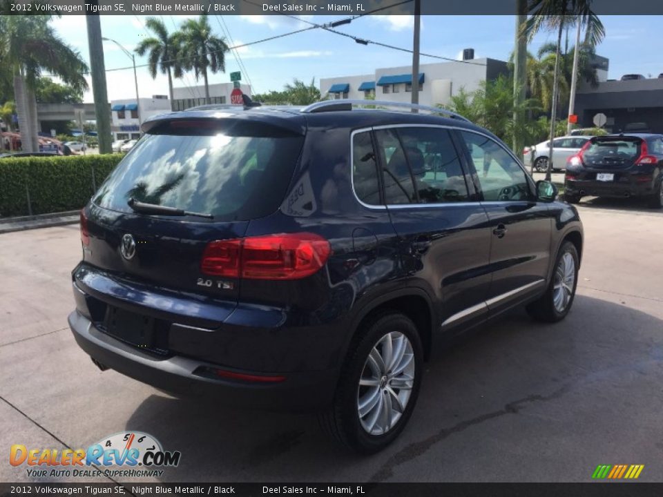 2012 Volkswagen Tiguan SE Night Blue Metallic / Black Photo #5