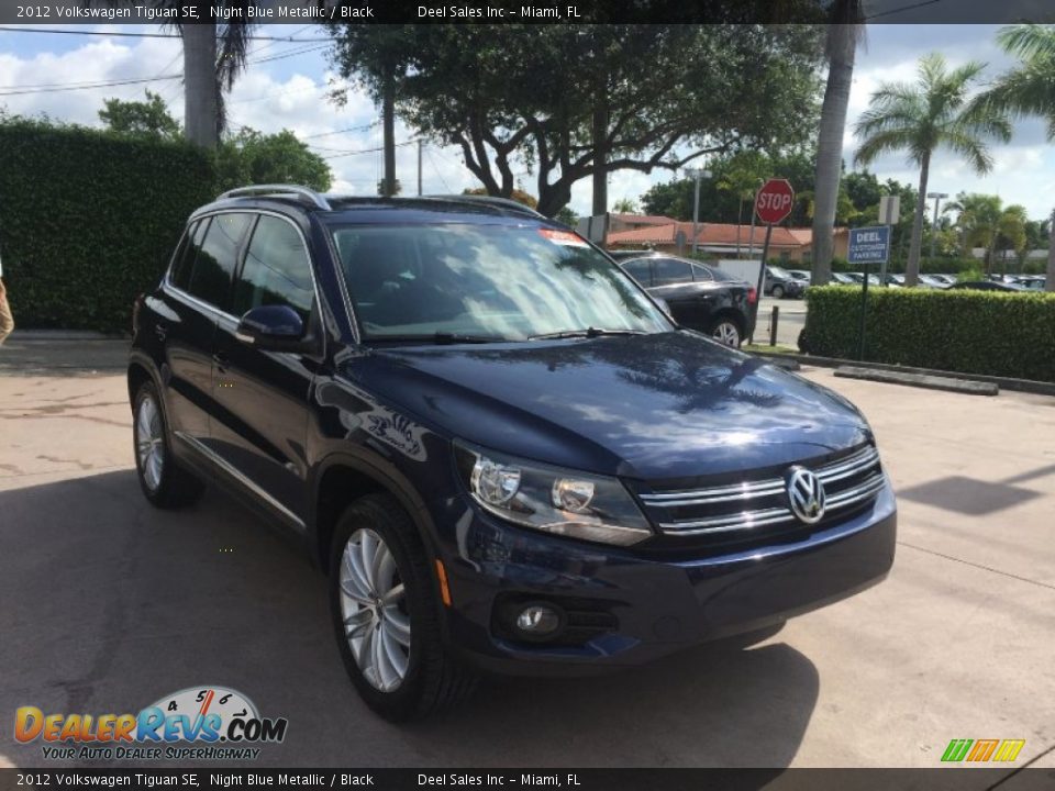 2012 Volkswagen Tiguan SE Night Blue Metallic / Black Photo #7