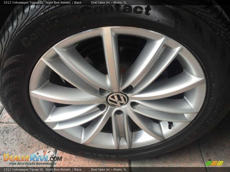2012 Volkswagen Tiguan SE Night Blue Metallic / Black Photo #14