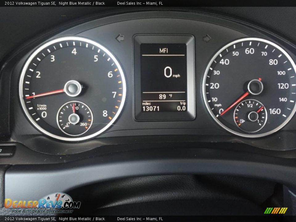 2012 Volkswagen Tiguan SE Night Blue Metallic / Black Photo #17