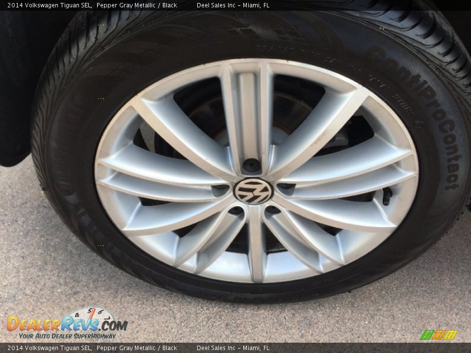2014 Volkswagen Tiguan SEL Pepper Gray Metallic / Black Photo #14