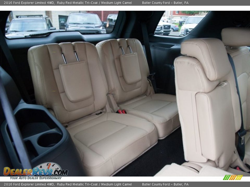 2016 Ford Explorer Limited 4WD Ruby Red Metallic Tri-Coat / Medium Light Camel Photo #5