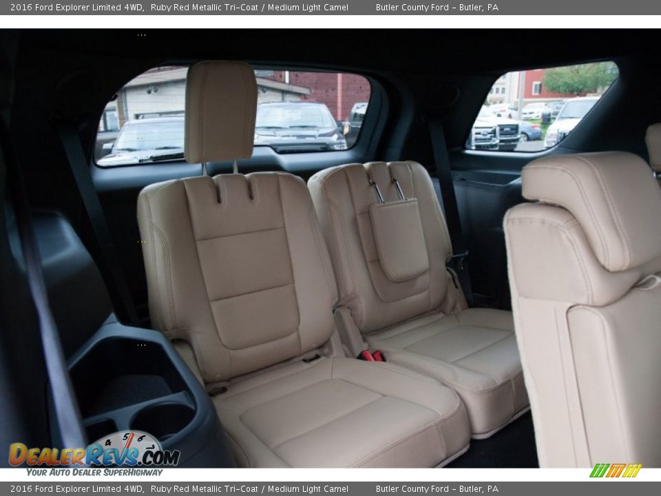 2016 Ford Explorer Limited 4WD Ruby Red Metallic Tri-Coat / Medium Light Camel Photo #6