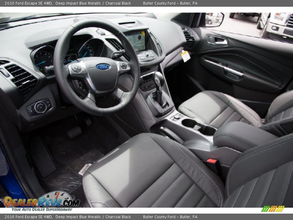 Charcoal Black Interior - 2016 Ford Escape SE 4WD Photo #3