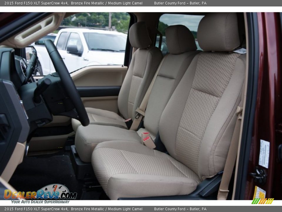 2015 Ford F150 XLT SuperCrew 4x4 Bronze Fire Metallic / Medium Light Camel Photo #6
