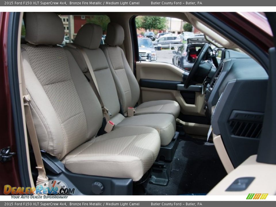 2015 Ford F150 XLT SuperCrew 4x4 Bronze Fire Metallic / Medium Light Camel Photo #7