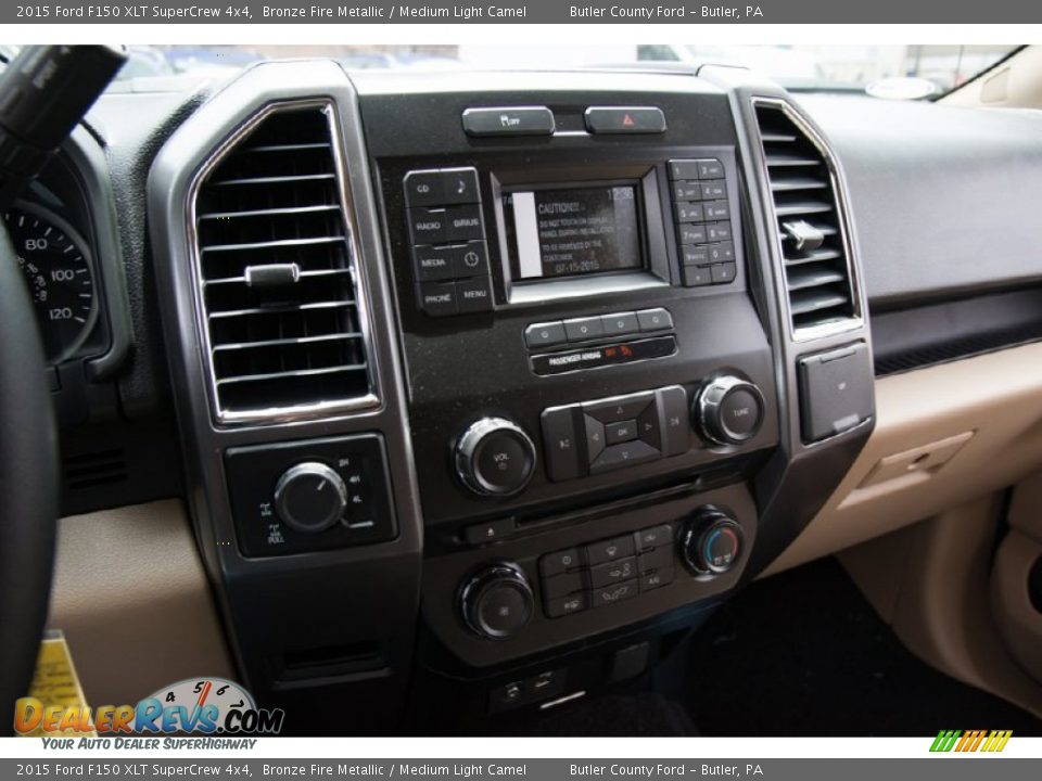 2015 Ford F150 XLT SuperCrew 4x4 Bronze Fire Metallic / Medium Light Camel Photo #11