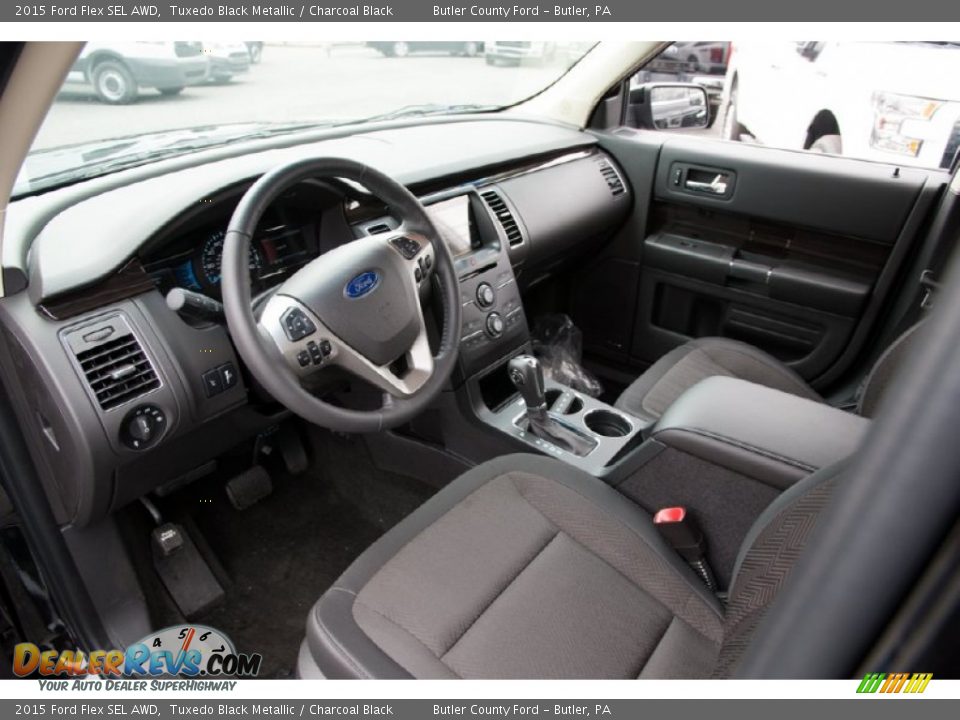 Charcoal Black Interior - 2015 Ford Flex SEL AWD Photo #8