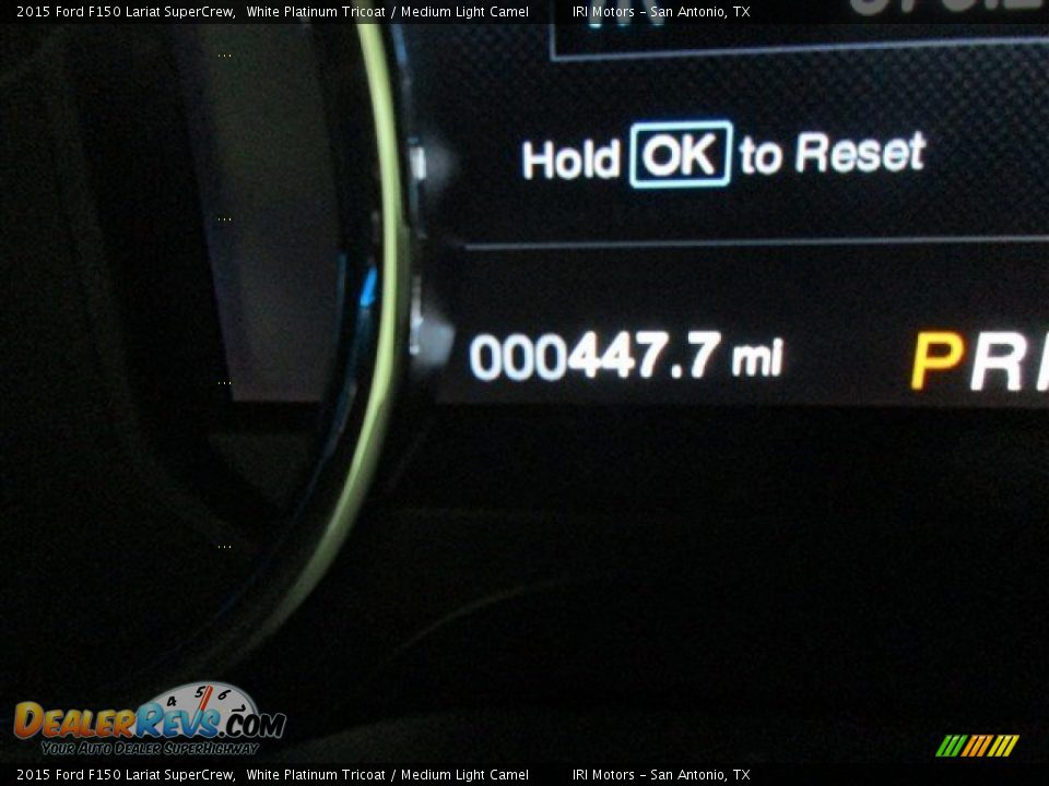 2015 Ford F150 Lariat SuperCrew White Platinum Tricoat / Medium Light Camel Photo #21