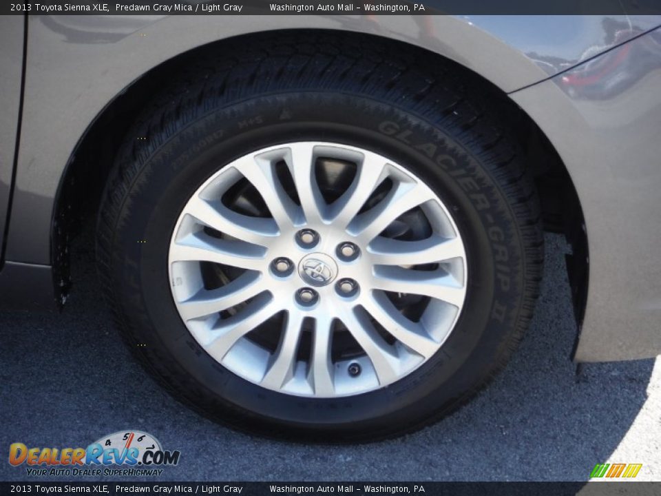 2013 Toyota Sienna XLE Predawn Gray Mica / Light Gray Photo #3