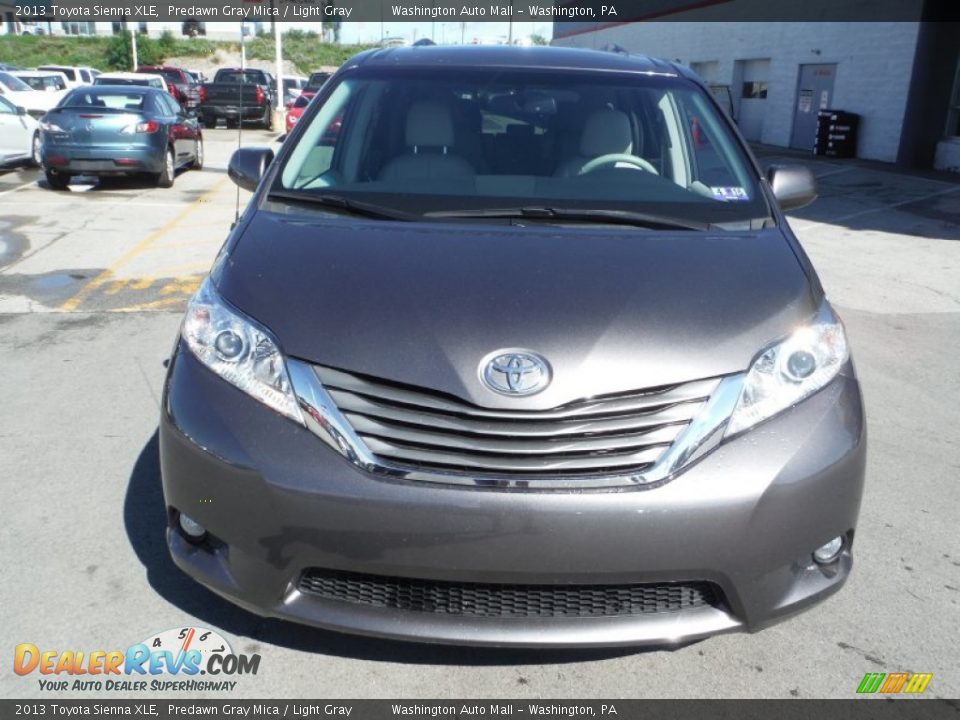 2013 Toyota Sienna XLE Predawn Gray Mica / Light Gray Photo #4