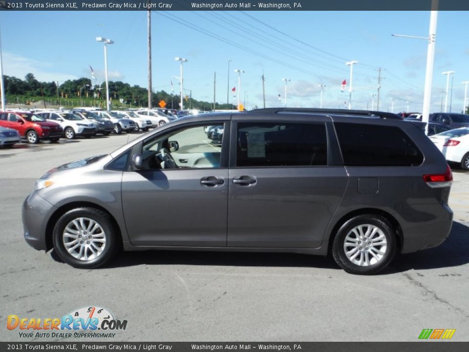 2013 Toyota Sienna XLE Predawn Gray Mica / Light Gray Photo #6