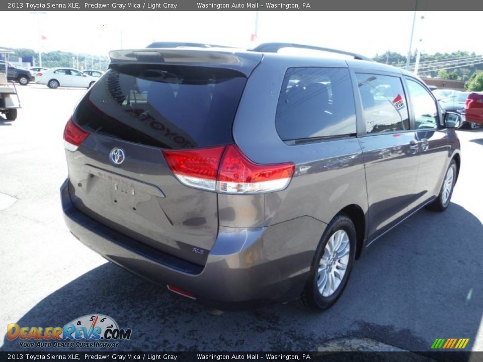 2013 Toyota Sienna XLE Predawn Gray Mica / Light Gray Photo #9