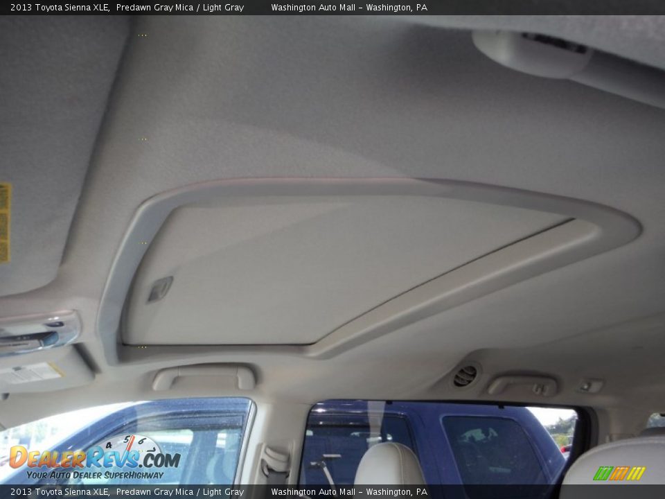 2013 Toyota Sienna XLE Predawn Gray Mica / Light Gray Photo #12