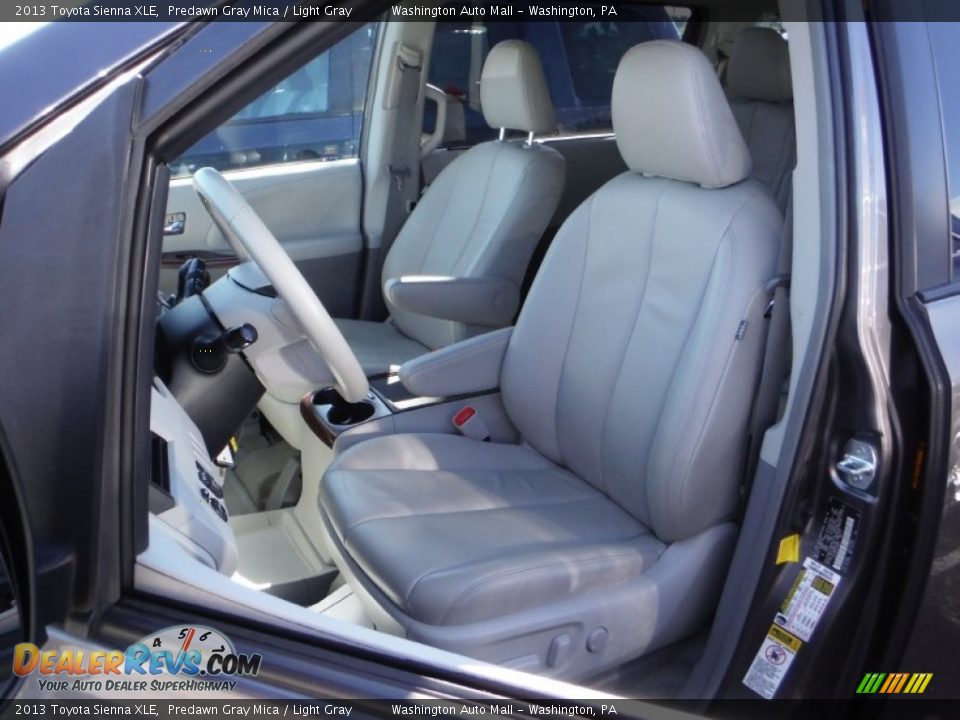 2013 Toyota Sienna XLE Predawn Gray Mica / Light Gray Photo #13