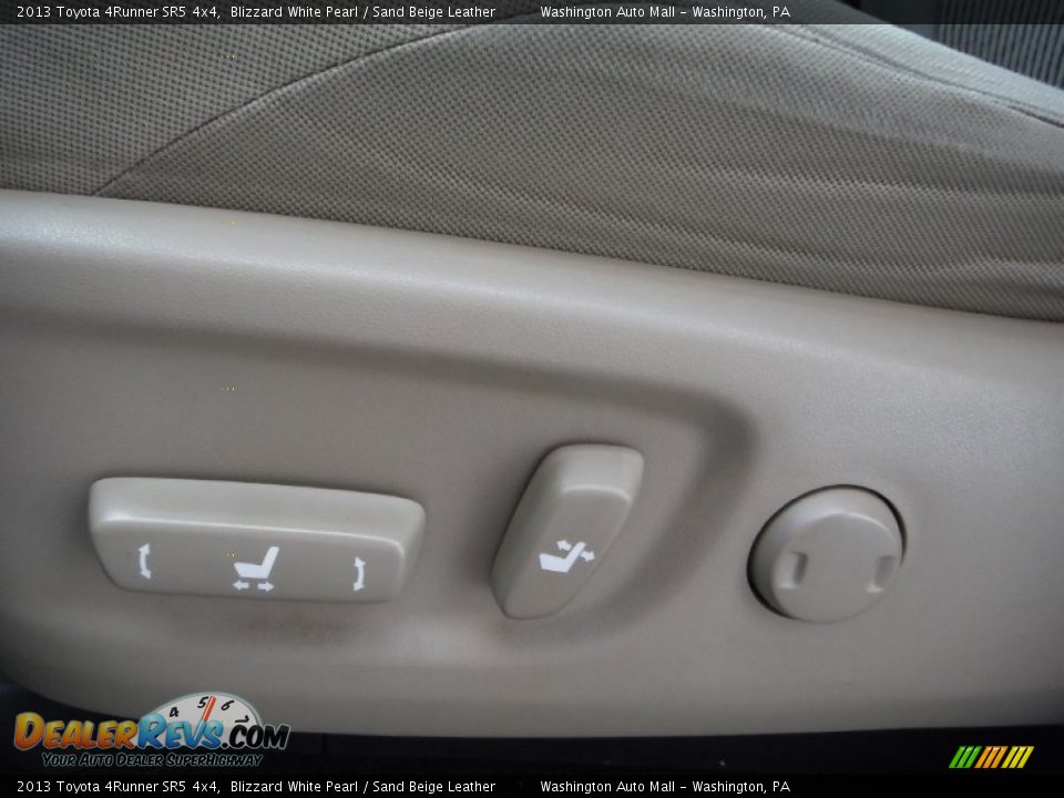 2013 Toyota 4Runner SR5 4x4 Blizzard White Pearl / Sand Beige Leather Photo #13